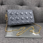 Christian Dior Lady Dior Pouch Blue